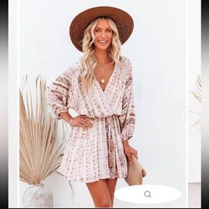 VICI Blush Metallic Mini Dress